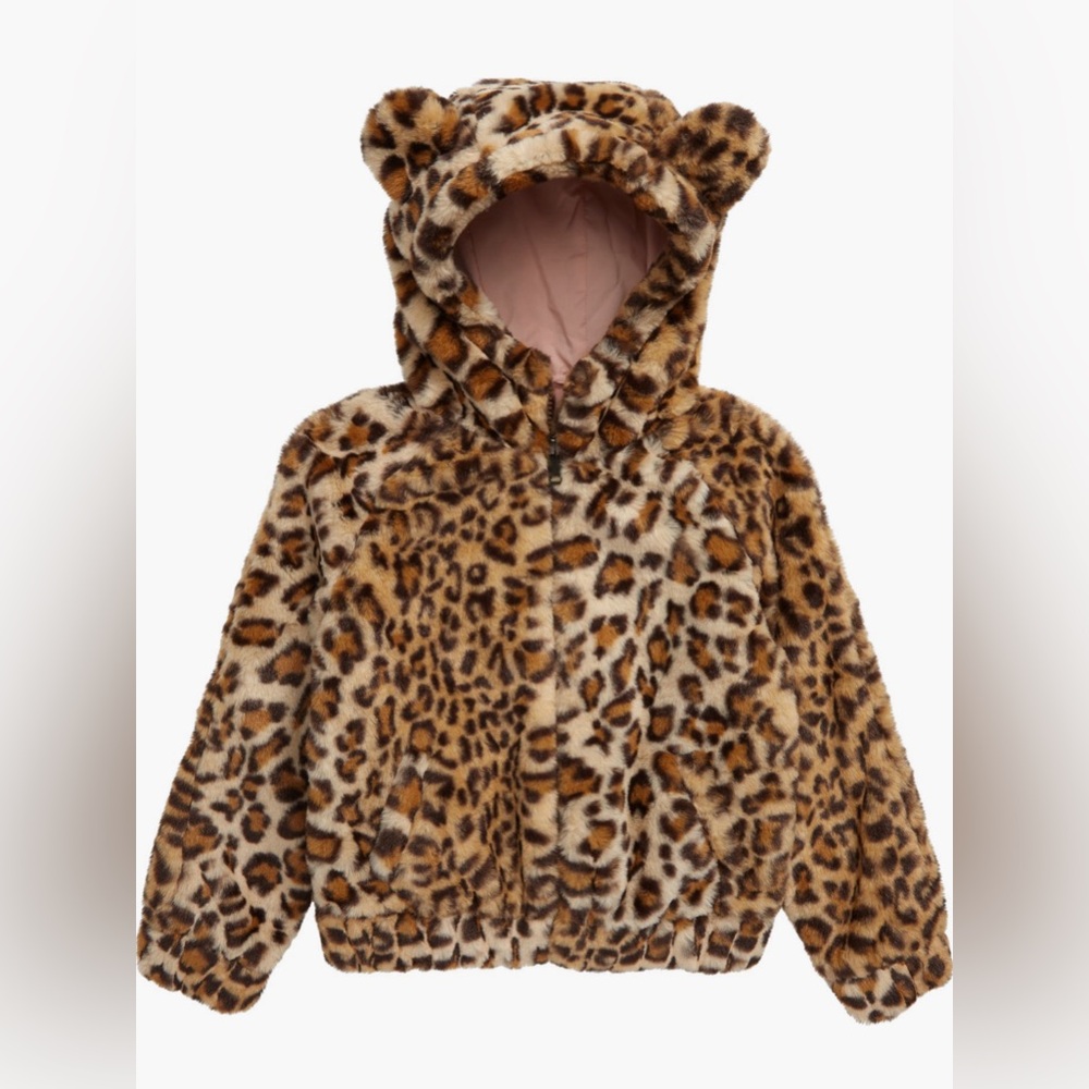 Little Girl’s Tucker and Tate Faux Fur Bomber Jacket, Sz. 4